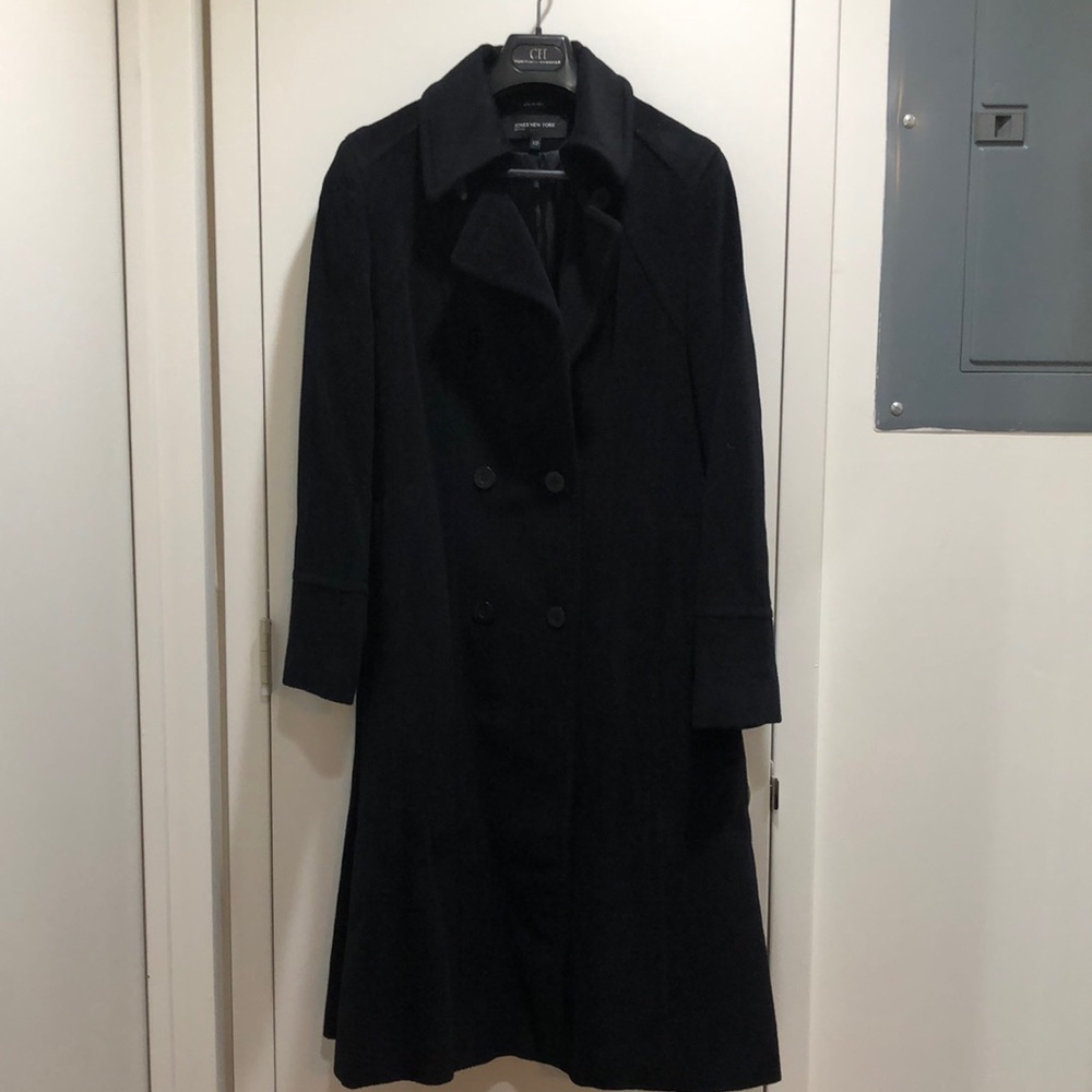 Brand new Long Jones New York black coat 12P